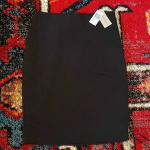 Philosophy black pencil skirt with exposed gold zipper